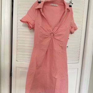 A&F Coral Short Sleeve Dress